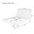 Spindle Platform Queen Bed With 46.5" Tall Headboard, Bohemian Bed Frame With Wooden Slats And Metal Support, Mid-Century Modern Style,No Box Spring Needed-255645605-255645626