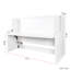 Lit escamotable avec bureau, mobilier de chambre idéal pour les petits espaces, lits gigognes horizontaux et verticaux et meubles peu encombrants, lits pliables (simple horizontal)