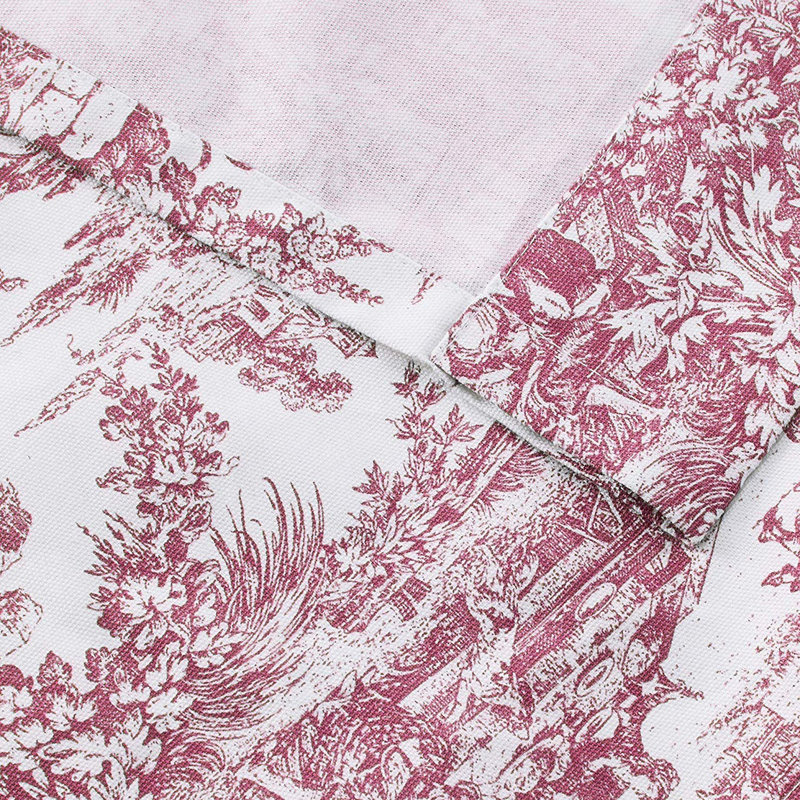 Cantonnière sur mesure en coton Amelie Toile, Rouge