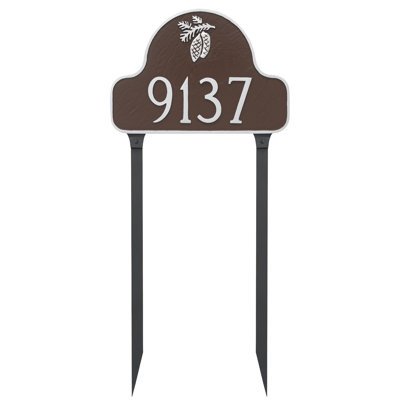 Lexington 1-Line Lawn Address Sign