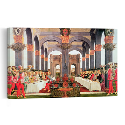 Le festin de noces, 1483, estampe d'art mural contemporain abstrait