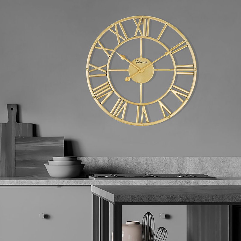 Horloge murale Retro Retro, Or