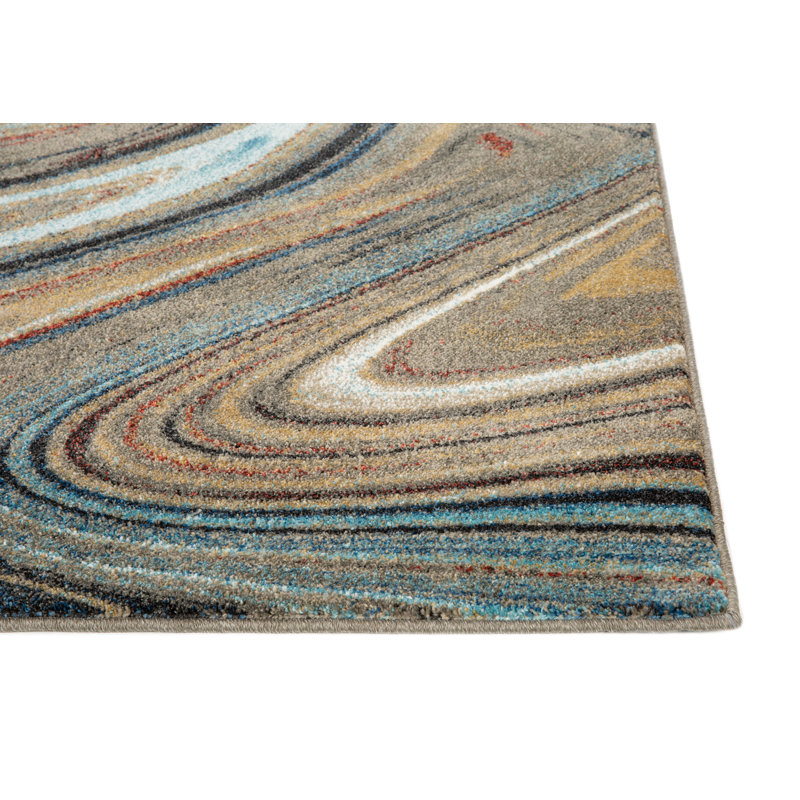 Abstract Indoor Rug, Rectangle 7'9" x 10'