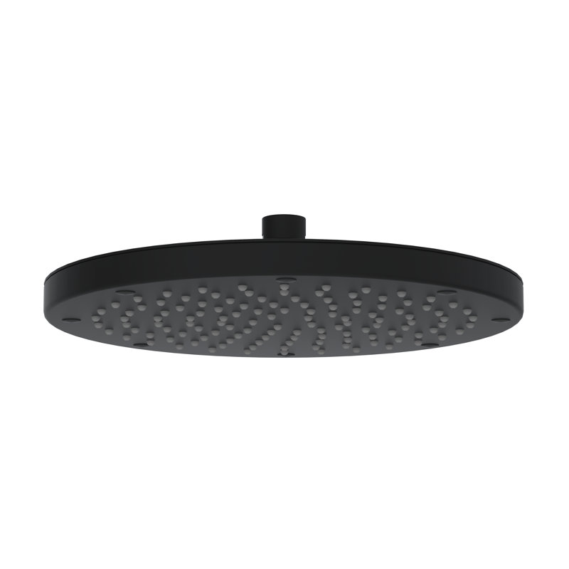9.88" Rain Fixed Shower Head, Matte Black