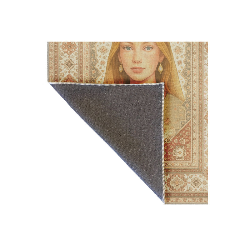 Tapis beige tissé traditionnel Mosso, 2' x 2'11"