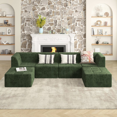 Mobilier de salon compressé, style minimaliste moderne. Tissu doux. Aucun assemblage requis, minimaliste. Sièges confortables.