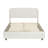 Platform Bed with Boucle Fabric