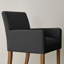 Chaise de salle à manger rembourrée en bois massif Beste-103976716