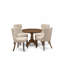 Ensemble de table ronde 5 pièces et 4 chaises Parson - couleur noyer antique-1998732274-1998732284-1998732283