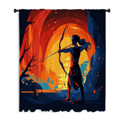 Archery Sheer Curtain Single Panel
