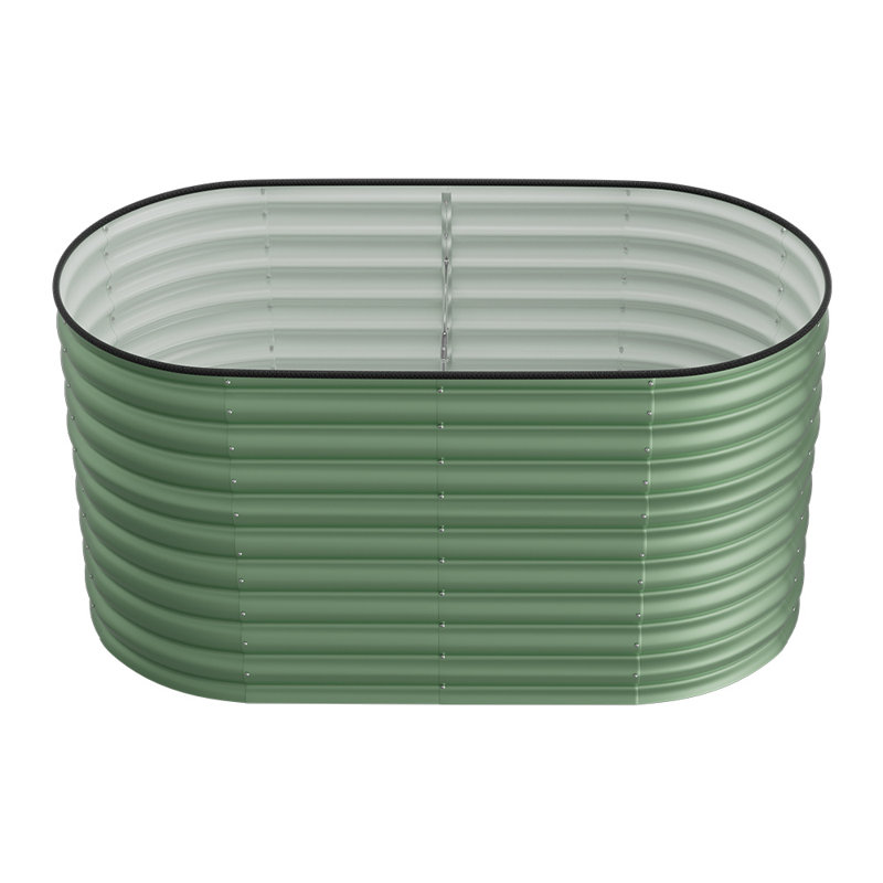 Capus Planter Box, Light Green, 80cm H x 160cm W x 80cm D