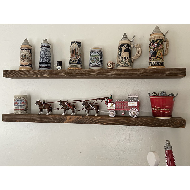 Anniek Fireplace Shelf Mantel, Brown, 72"