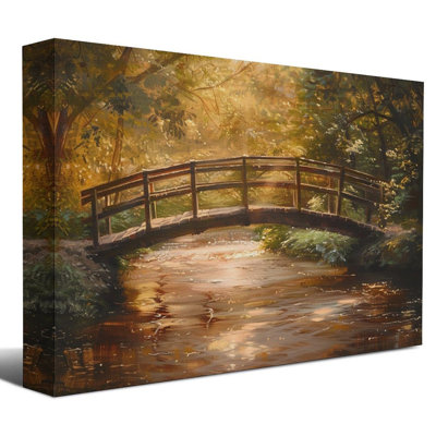 8" x 12" Framed Canvas Wall Art with Wood Frame, Ready to Hang