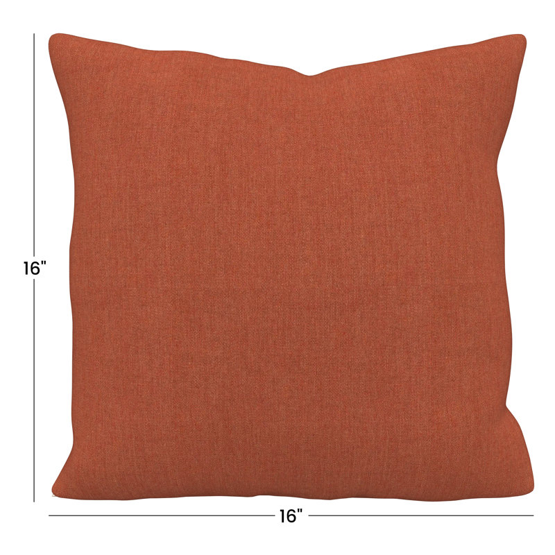 Coussin décoratif intérieur / extérieur Gabi, Carré 16 po, Sunbrella Play Adobe