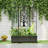 Metal Planter Box With Trellis, Fold Metal Raised Garden Bed, Tree Of Life Design, For Vine Climbing Plants, Flower