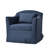 Electra Modern Farmhouse Slipcovered Swivel Armchair-1500002948