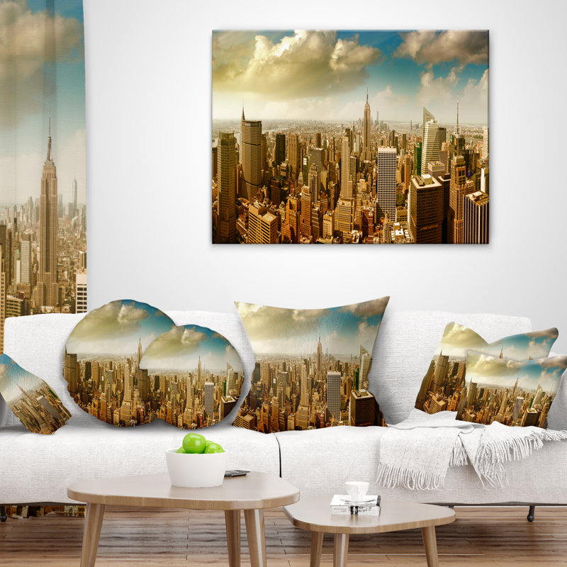 Coussin lombaire Cityscape Midtown and Downtown Manhattan