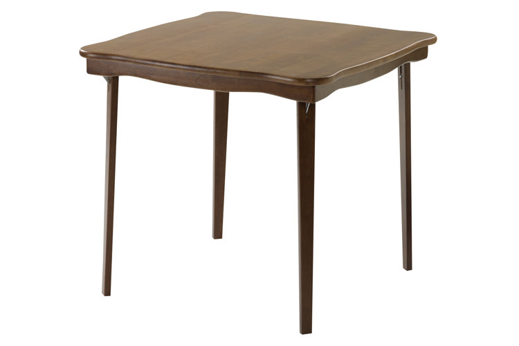 32" Solid Wood Square Portable Folding Table
