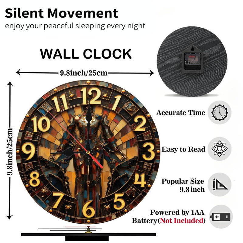 Horloge murale Steampunk Robot