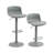 Height Adjustable Swivel Bar Stools with Back - Set of 2, Armless PU Leather-586216041