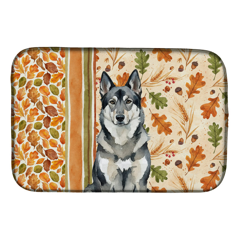 Tapis de séchage d'automne norvégien Elkhound Heirloom
