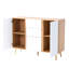 Buffet avec 3 tiroirs et 2 portes, buffet 47,24 "avec tablettes réglables