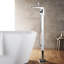 Robinet de baignoire à fixation sur le sol à poignée simple avec douche à main Cypress