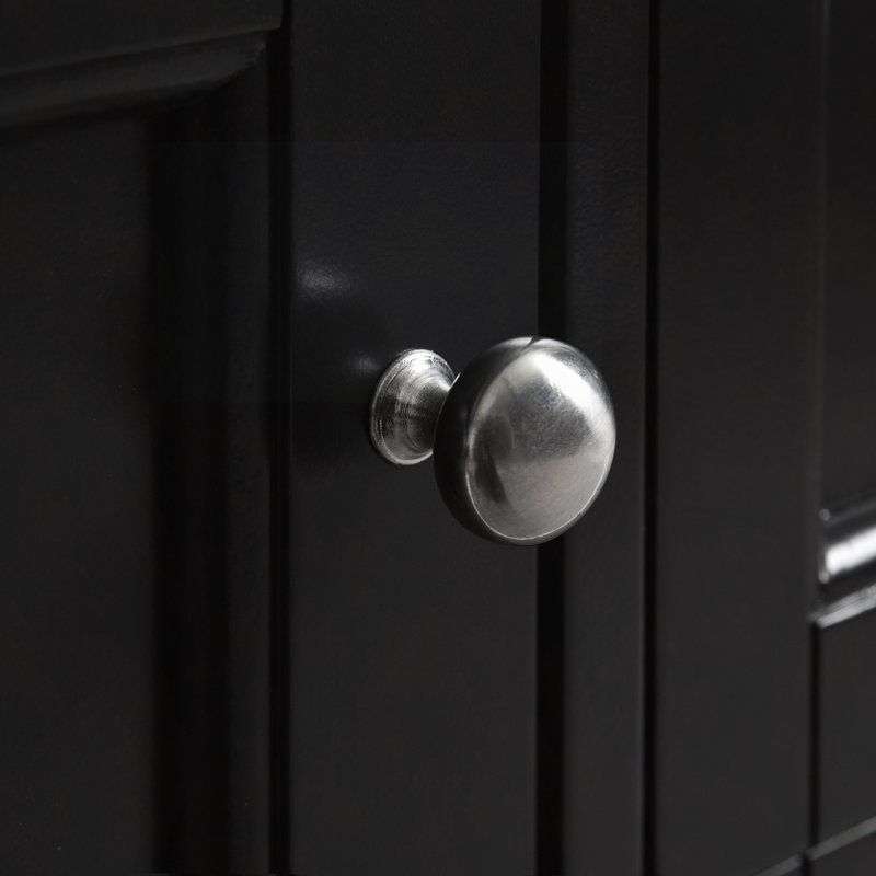 Meuble-lavabo de 36 po sans lavabo supérieur, armoire de rangement de salle de bain avec 2 tiroirs et un tiroir basculant, structure en bois massif