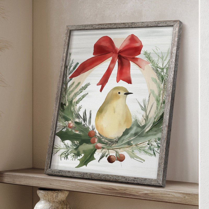 «Christmas Holiday Art», impression encadrée - Bois massif XMA171694, H 11 po x l 9 po