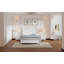 Ensemble de chambre à coucher 3 pièces, lit plateforme double en bois et deux tables de chevet-605066106