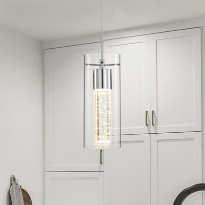 Luminaire suspendu 7 lumières cylindriques 7 lumières