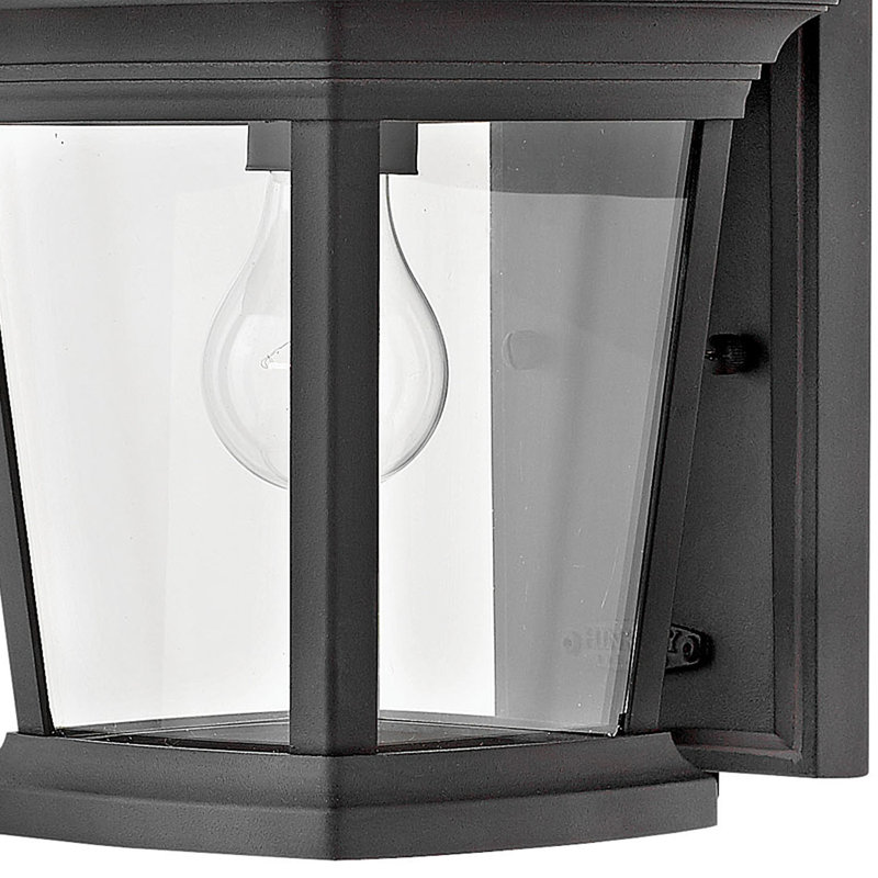 Bromley Museum Black Outdoor Wall Lantern