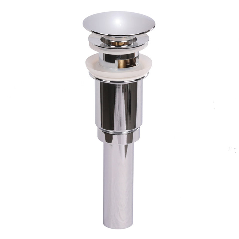 Pop-Up Bathroom Sink Drain, Yes, Polished Chrome