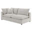 Causeuse modulaire faisant face à gauche Marisa avec 2 coussins Marisa