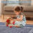 8x10 Modern Rug Thin Washable Non-Slip Geometric Border Low Pile Foldable Soft Non-Shedding Indoor Accent Carpet Gray-1405791505