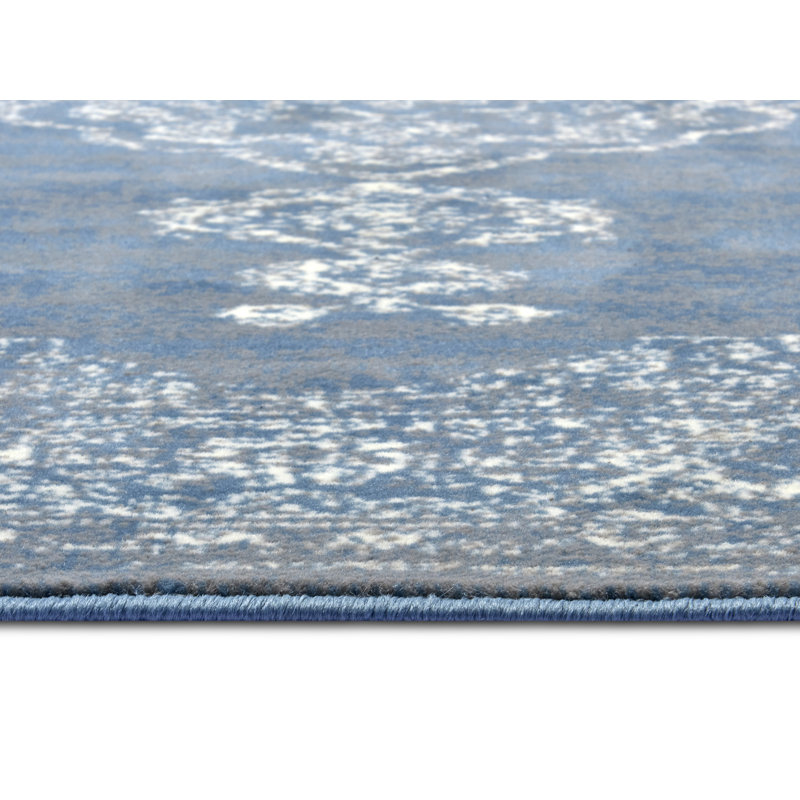 Mridional Sky Blue Rug, Rectangle 200 x 290cm