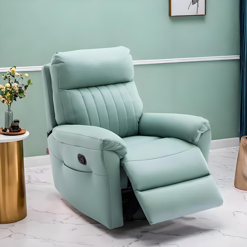 Simple fashion sofa lazy home recliner, Green
