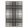 Tatasha Plaid Power Loom Polypropylene Plastic Indoor/Outdoor Area Rug in Black/White