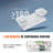 6 PCs Commercial Emergency Light LED Exit Lighting Fixtures Backup Battery