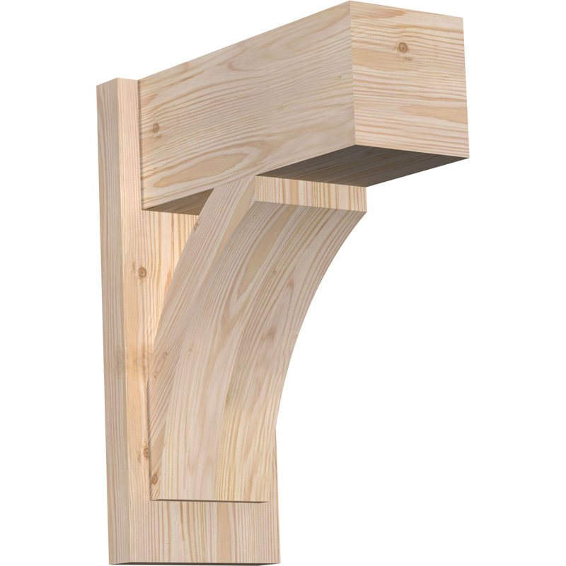 Bloc de bois rustique Thorton, P 14 po x H 26 po, Cèdre rouge de l'Ouest de 6 po (sciage brut)