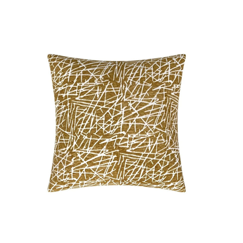 Square Pillow Cover & Insert, 22"H x 22"W, Gold