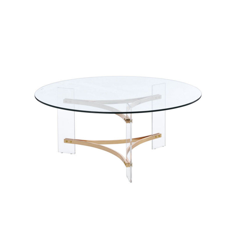 Yaleiza Glass Top Coffee Table
