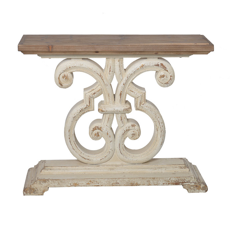 Console en bois massif 43,3 po Siljan