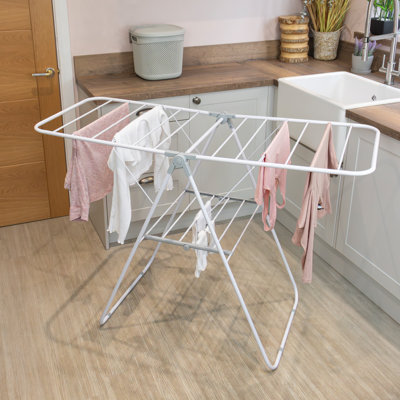 JVL 3 Tier Drying Rack, White