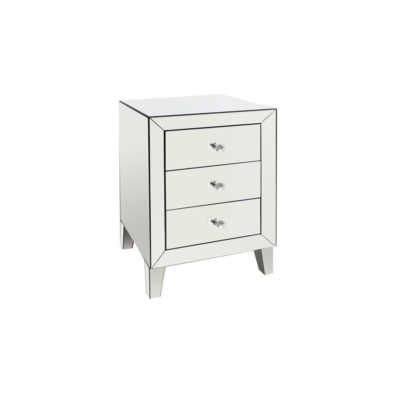 Table de chevet 3 tiroirs Mijke