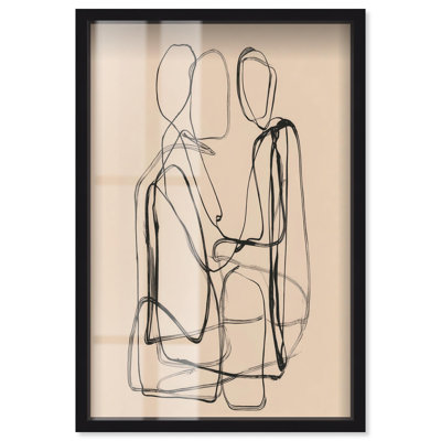 Décoration murale Embrace of Lines III Shadowbox Print Line par Art Remedy
