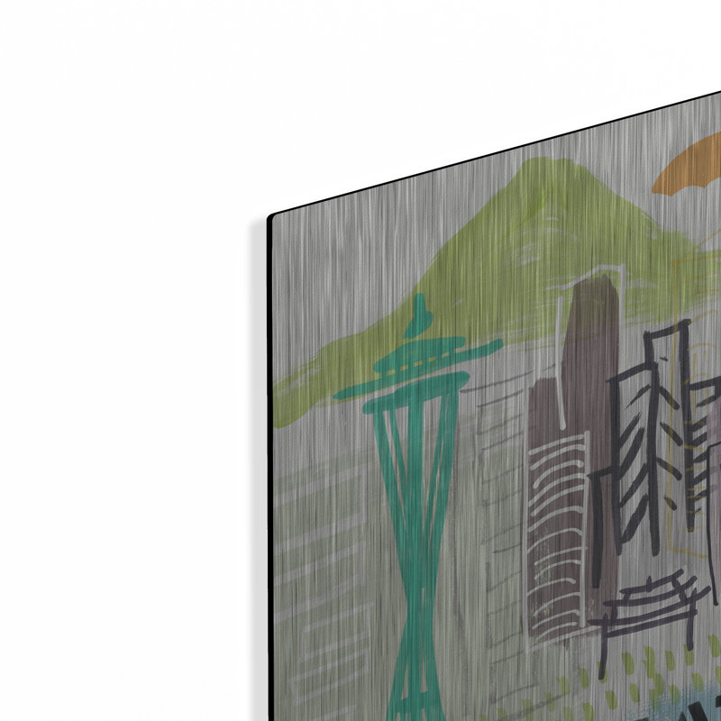 "Seattle" par Linda Woods, H 24 po x l 24 po