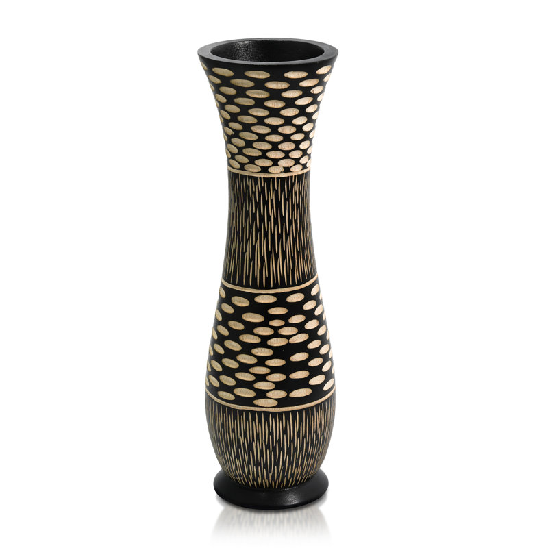 Almae Handmade Wood Table Vase