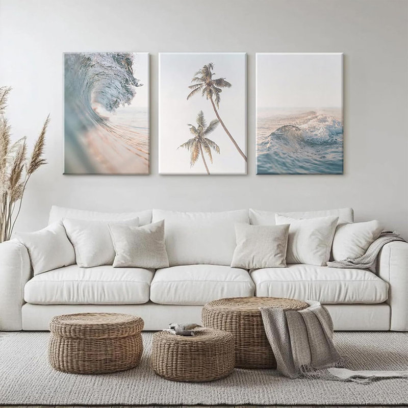 3 Piece Wrapped Canvas Print, 40 cm H x 30 cm W