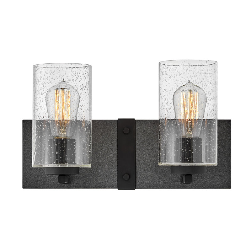 Sawyer 2 - Light Dimmable Aged Zinc Vanity Light